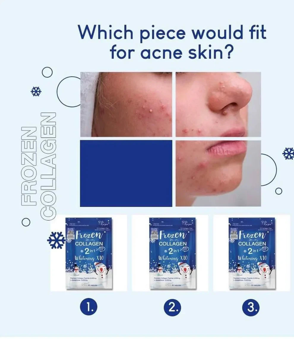 Frozen Collagen and Glutathione Dietary Supplement 60 caps